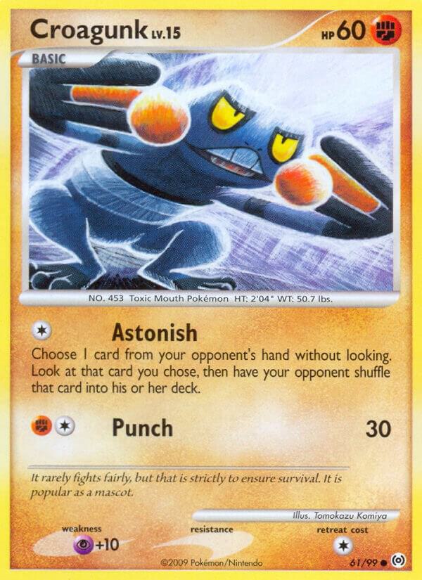 Croagunk 61/99 card from Arceus
