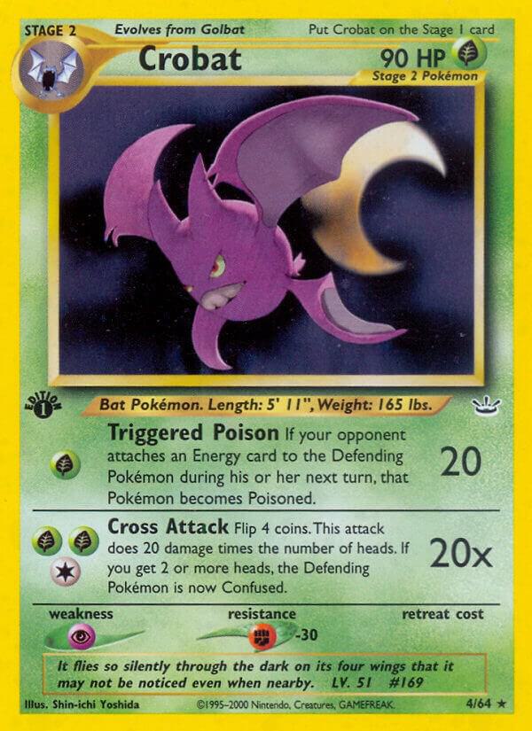 Crobat 04/64 card from Neo Revelation