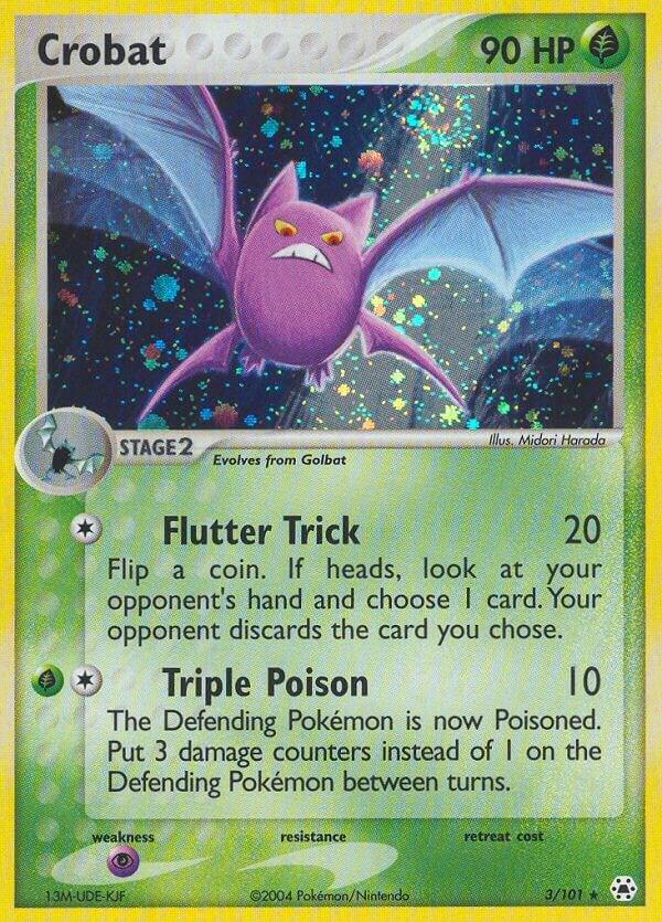 Crobat 3/101 card from Hidden Legends