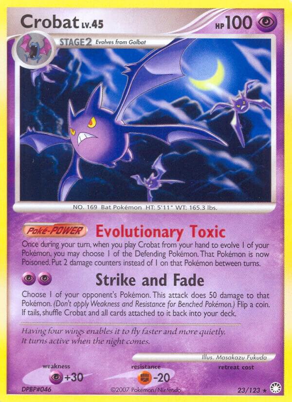 Crobat 23/123 card from Mysterious Treasures
