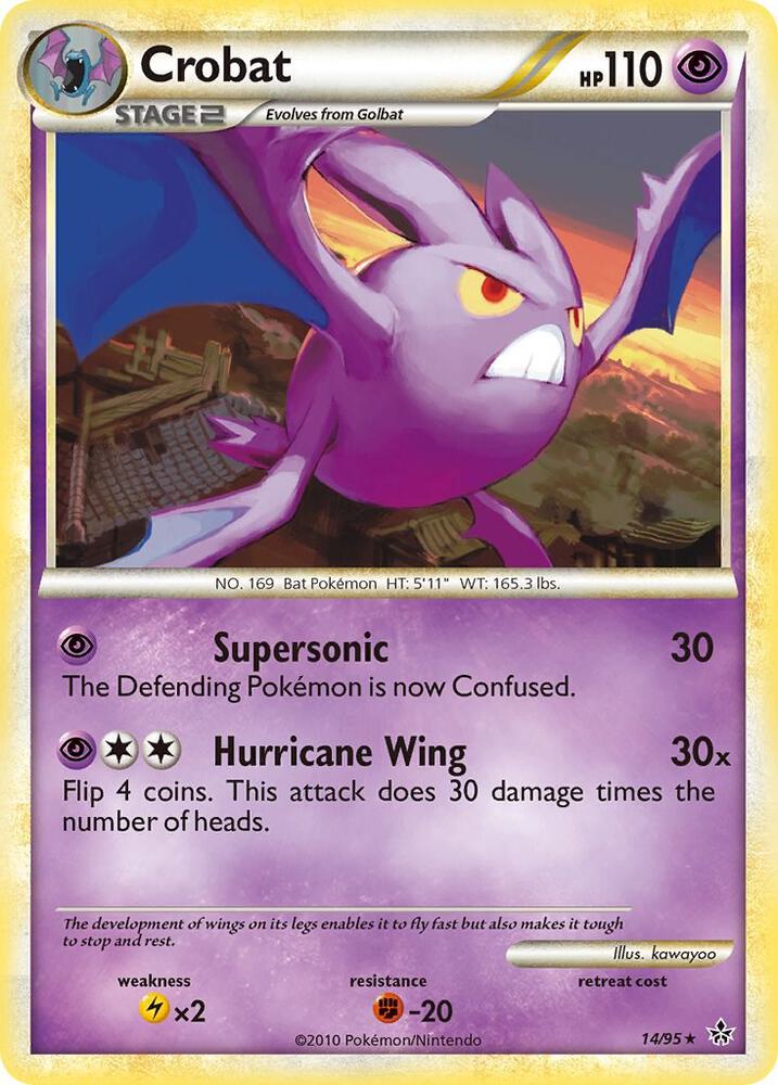 Crobat 14/95 card from Unleashed