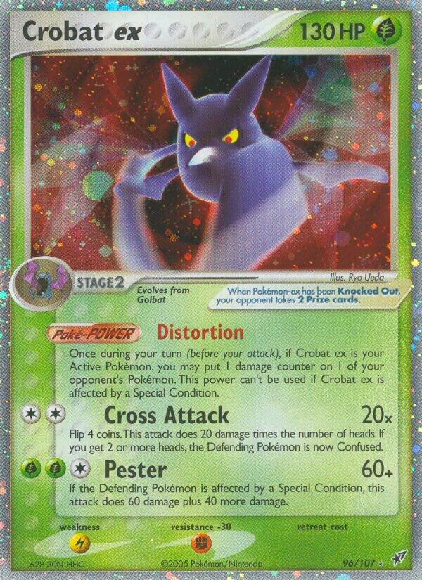 Crobat ex 96/107 card from Deoxys