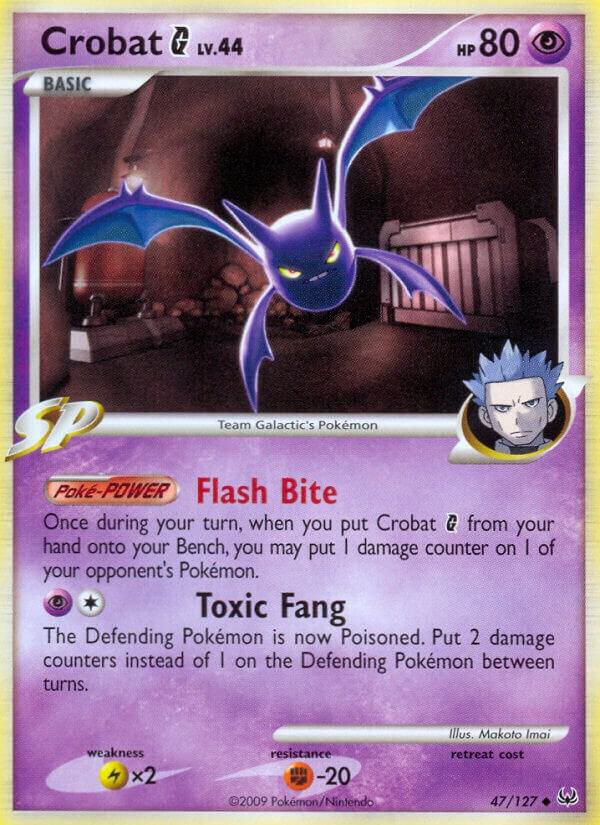 Crobat G 47/127 card from Platinum