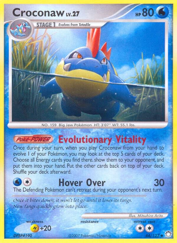 Croconaw 44/123 card from Mysterious Treasures