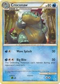 Croconaw (#13) 13/30 card from HGSS Trainer Kit: Gyarados & Raichu