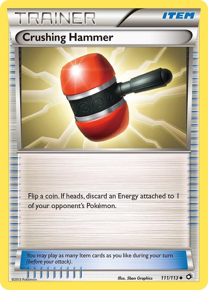Crushing Hammer 111/113 card from Legendary Treasures