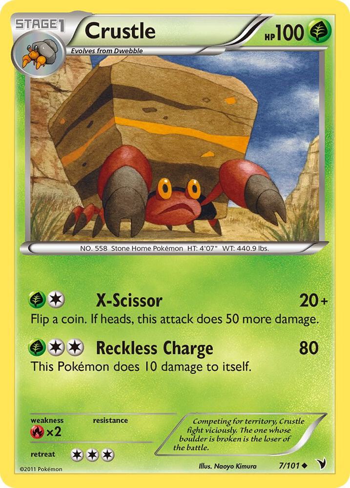 Crustle 7/101 card from Noble Victories
