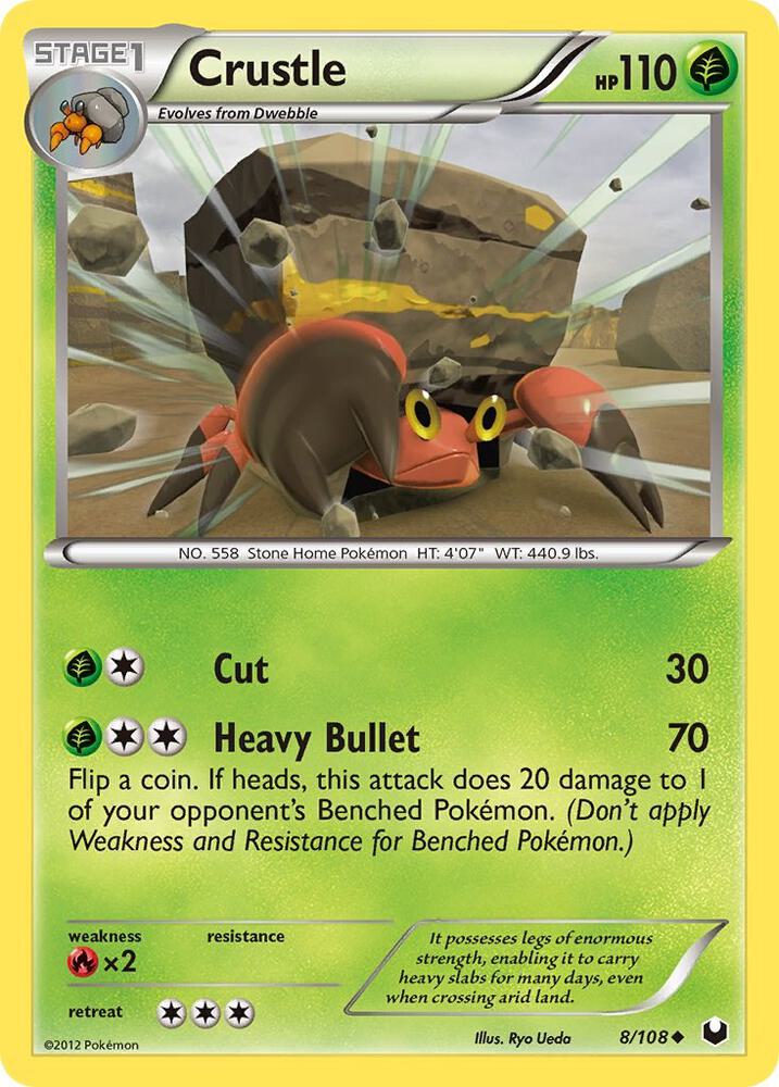 Crustle 8/108 card from Dark Explorers