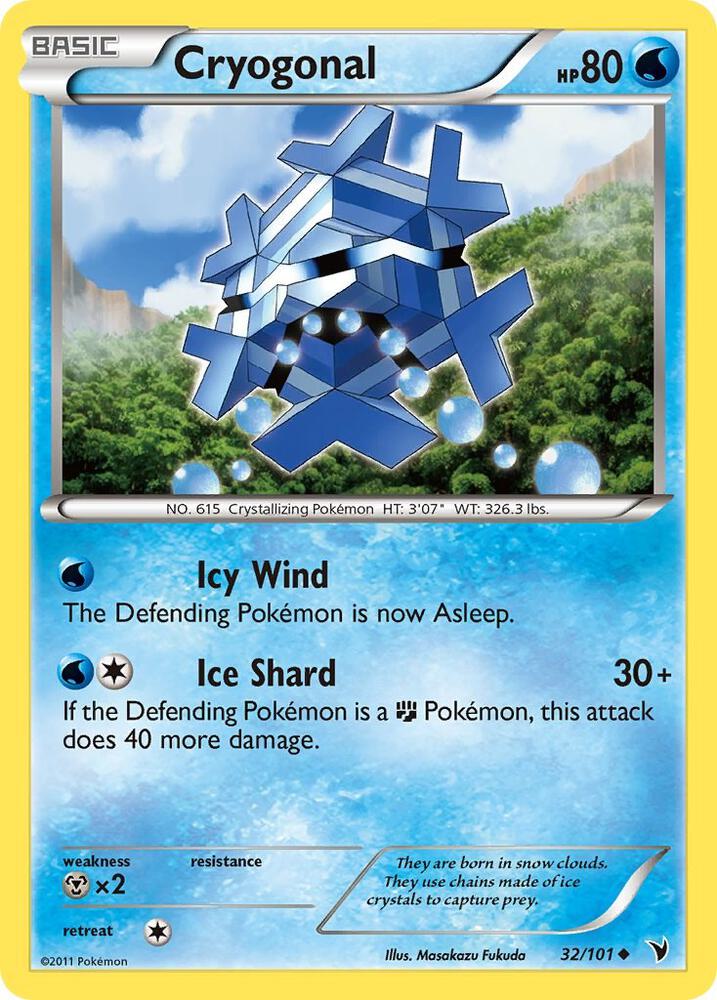 Cryogonal (32) 32/101 card from Noble Victories