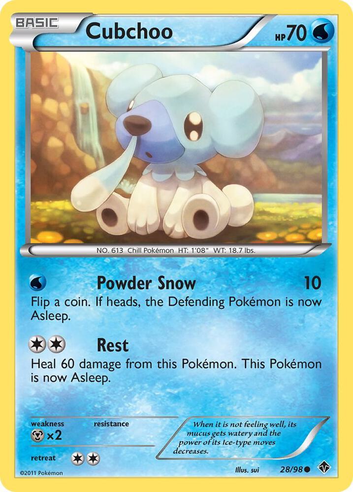 Cubchoo (28) 28/98 card from Emerging Powers