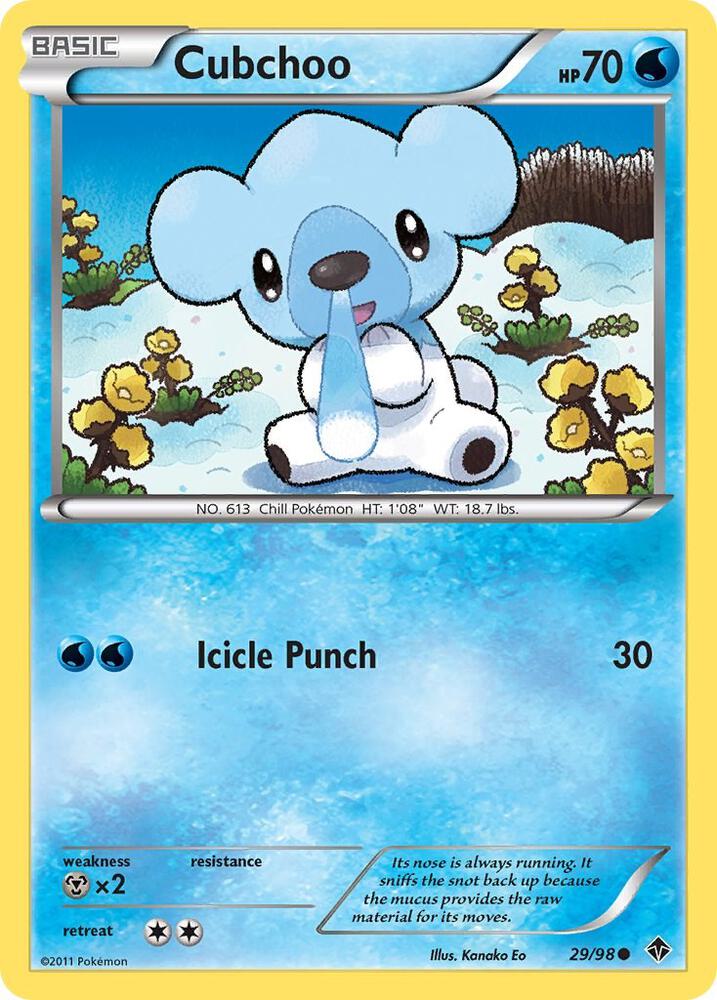 Cubchoo (29) 29/98 card from Emerging Powers