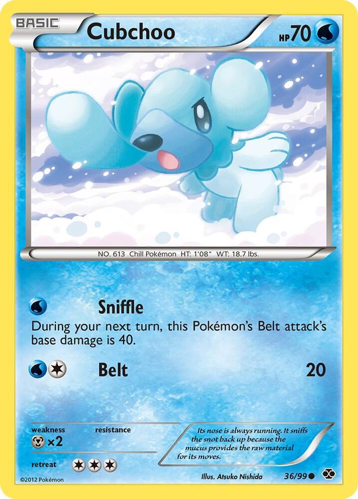 Cubchoo 36/99 card from Next Destinies