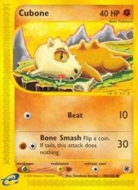 Cubone 103/165 card from Expedition