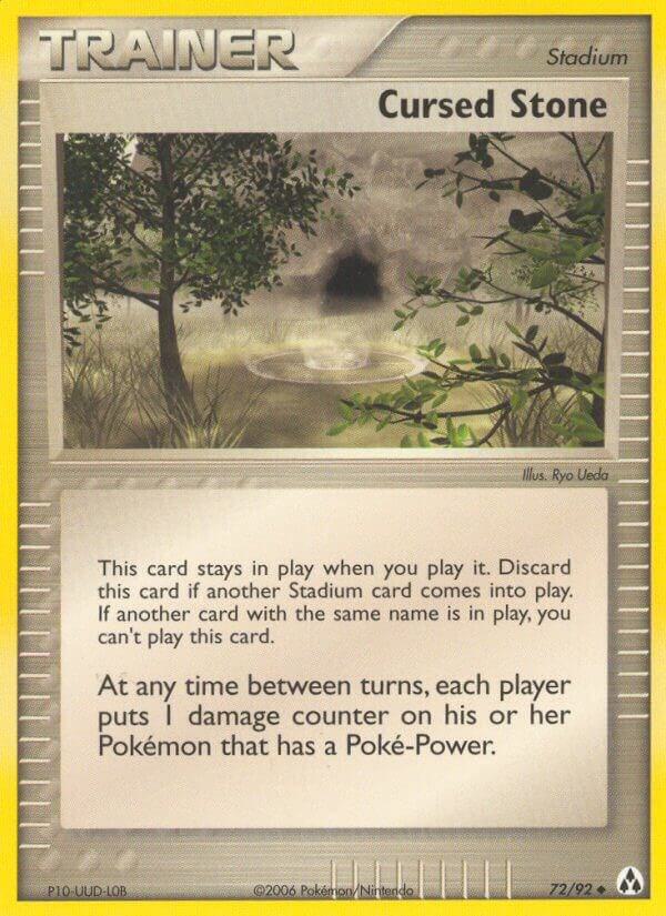 Cursed Stone 72/92 card from Legend Maker