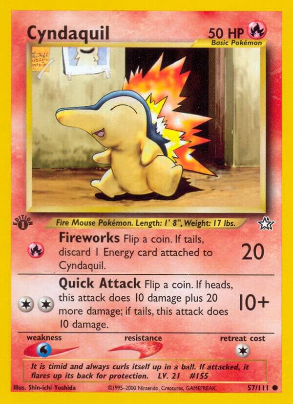 Cyndaquil (57) 057/111 card from Neo Genesis