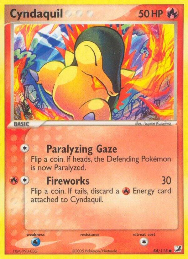 Cyndaquil 54/115 card from Unseen Forces