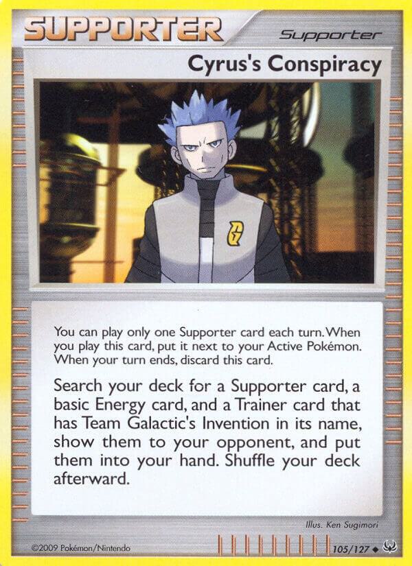 Cyrus's Conspiracy 105/127 card from Platinum