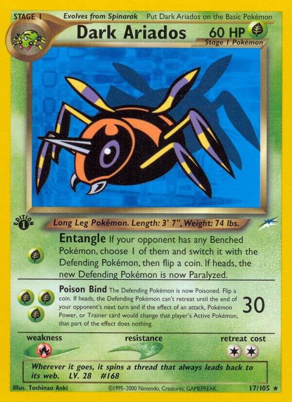 Dark Ariados 017/105 card from Neo Destiny