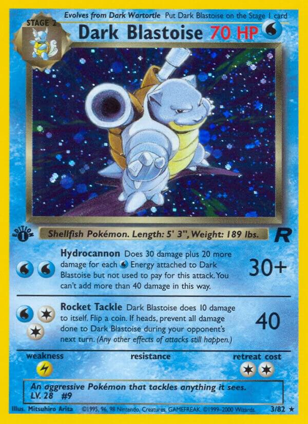 Dark Blastoise (3) 03/82 card from Team Rocket