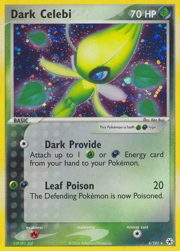 Dark Celebi 4/101 card from Hidden Legends