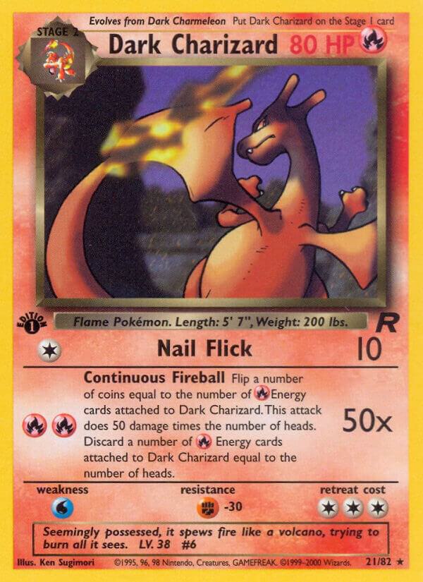 Dark Charizard (21) 21/82 card from Team Rocket