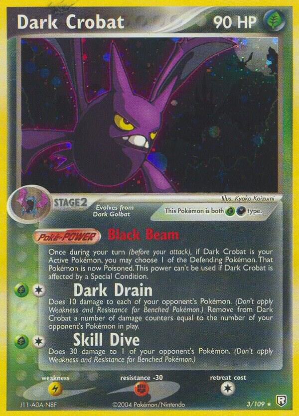 Dark Crobat 3/109 card from Team Rocket Returns
