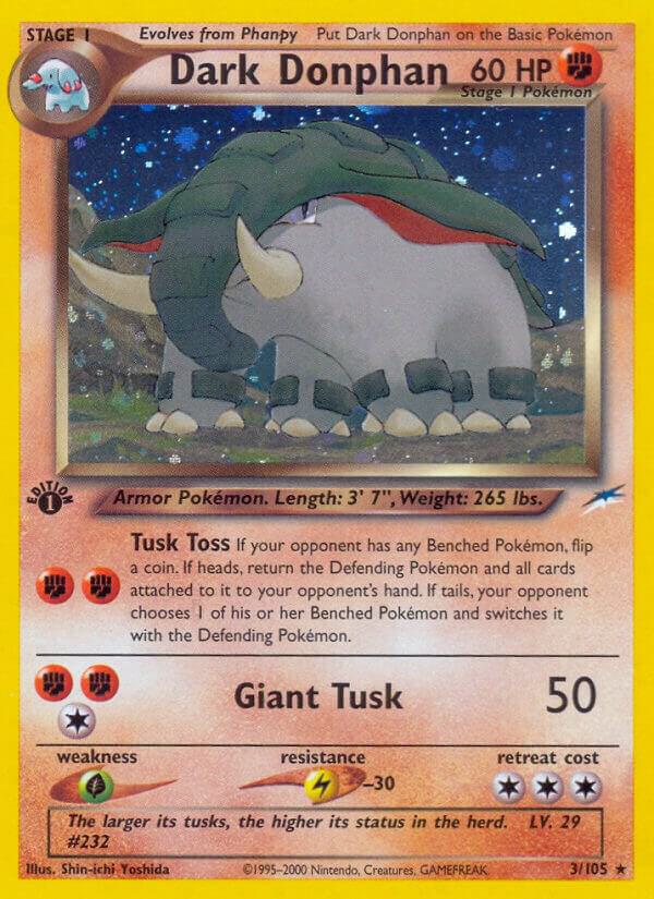 Dark Donphan 003/105 card from Neo Destiny