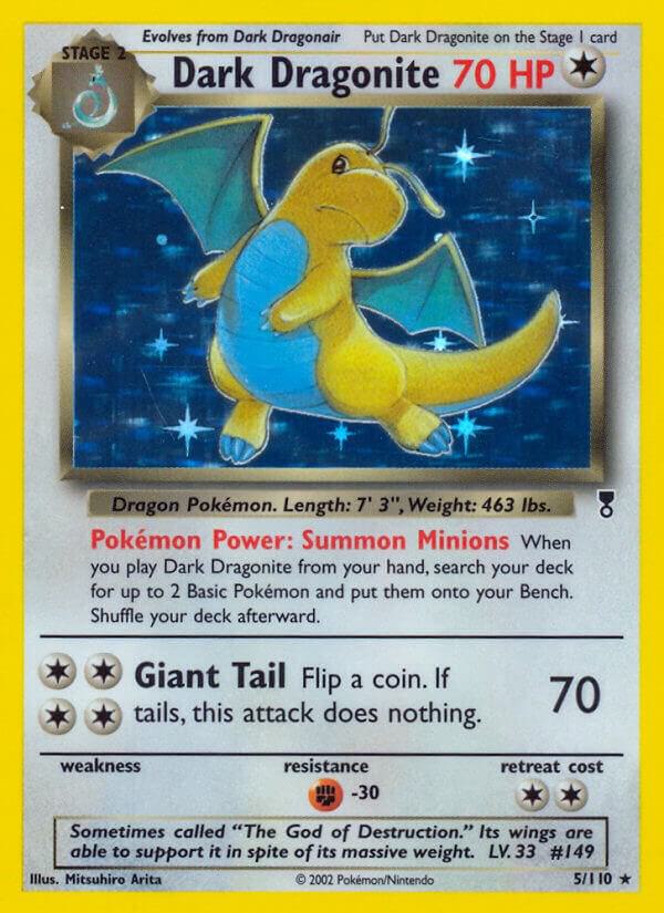 Dark Dragonite 005/110 card from Legendary Collection