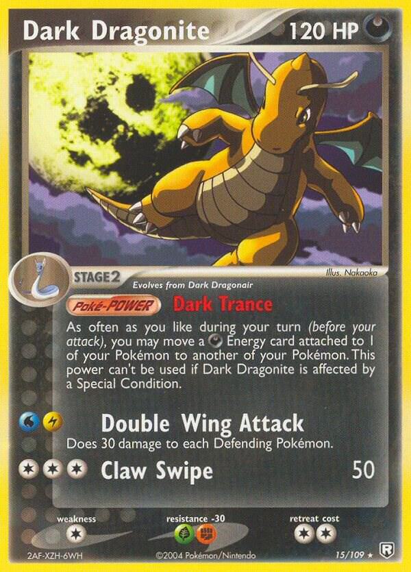 Dark Dragonite 15/109 card from Team Rocket Returns