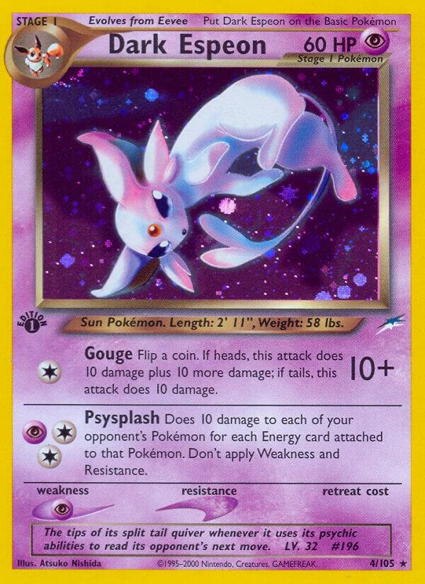 Dark Espeon 004/105 card from Neo Destiny