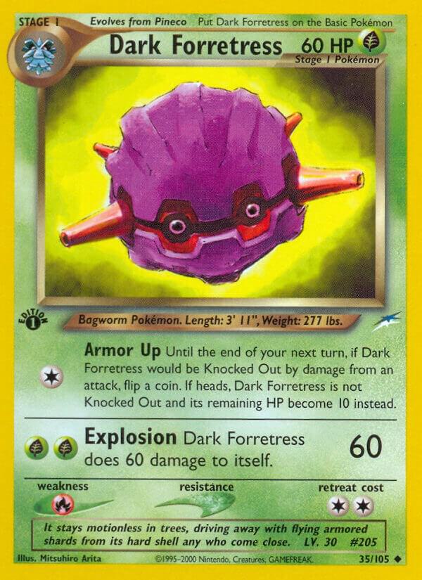 Dark Forretress 035/105 card from Neo Destiny