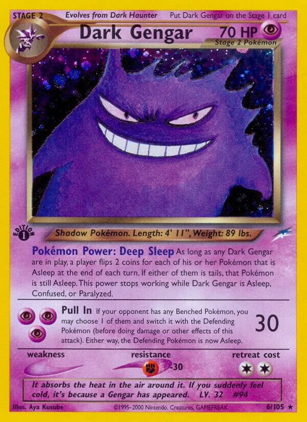 Dark Gengar 006/105 card from Neo Destiny