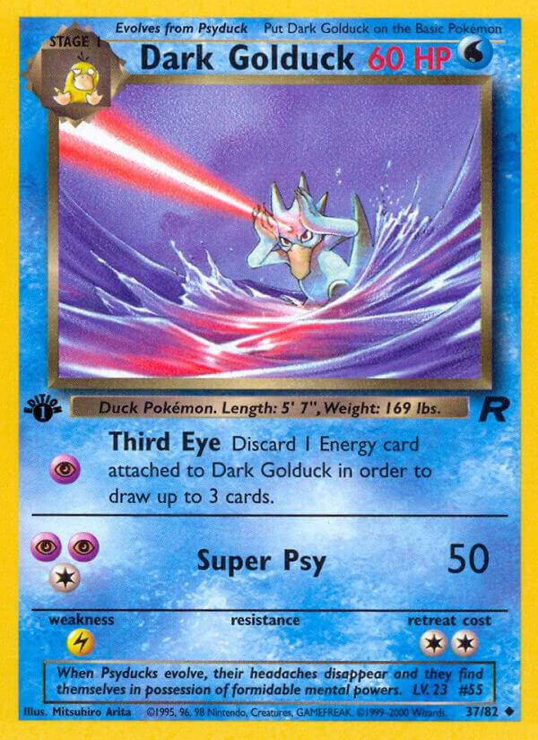 Dark Golduck 37/82 card from Team Rocket