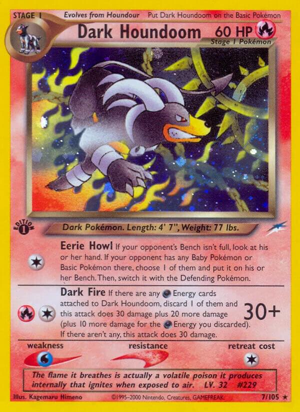 Dark Houndoom 007/105 card from Neo Destiny