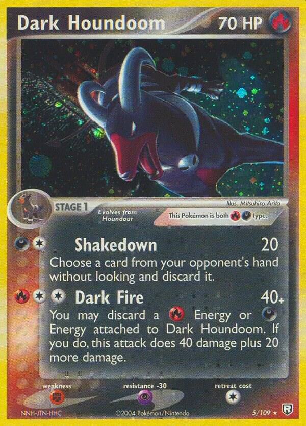 Dark Houndoom - 005/109 5/109 card from Team Rocket Returns