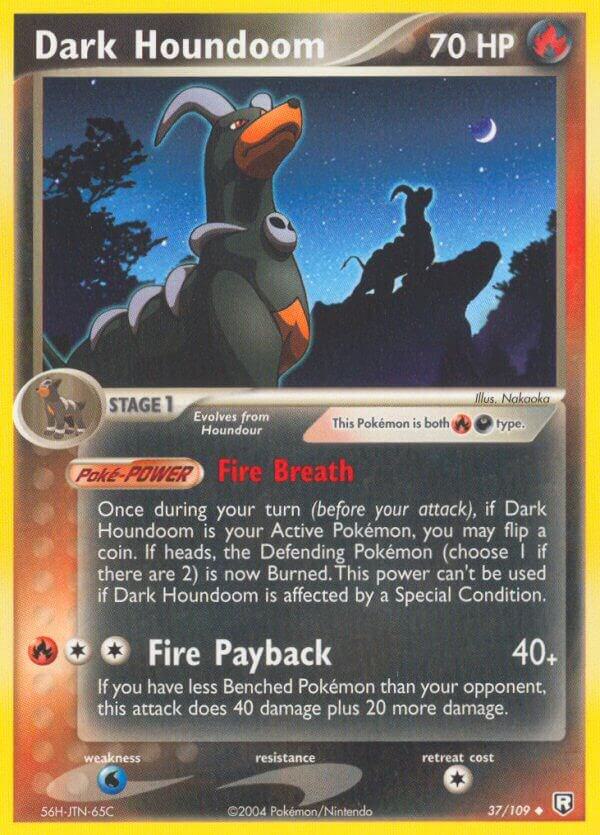 Dark Houndoom - 037/109 37/109 card from Team Rocket Returns