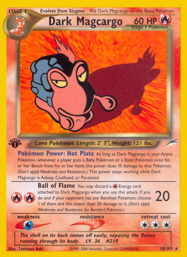 Dark Magcargo 018/105 card from Neo Destiny