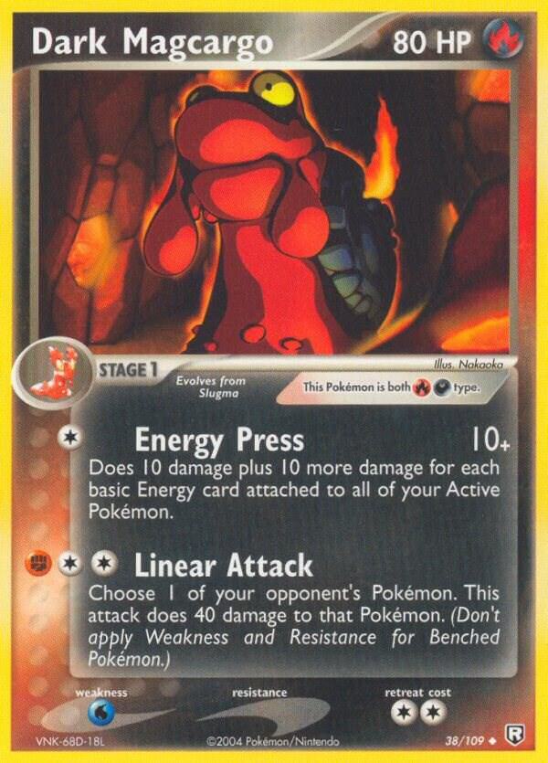 Dark Magcargo 38/109 card from Team Rocket Returns