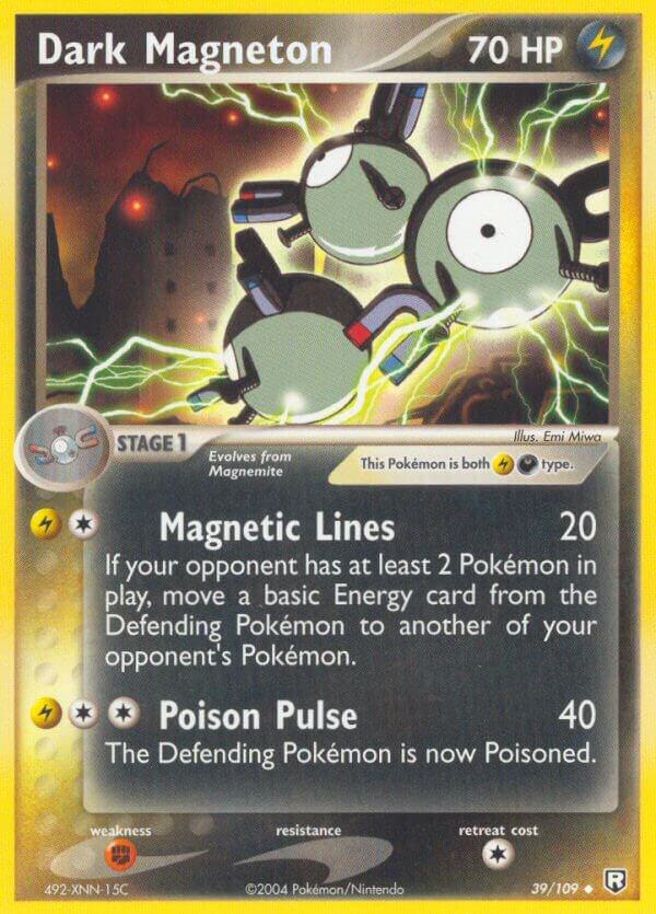 Dark Magneton 39/109 card from Team Rocket Returns