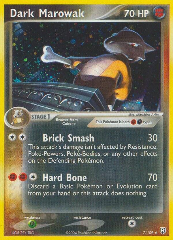 Dark Marowak 7/109 card from Team Rocket Returns