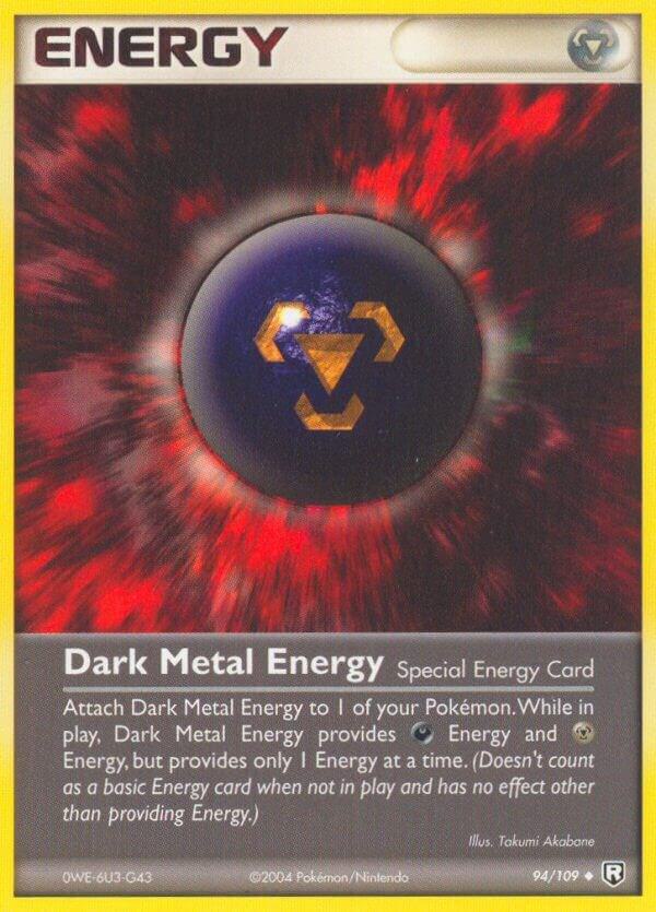 Dark Metal Energy 94/109 card from Team Rocket Returns