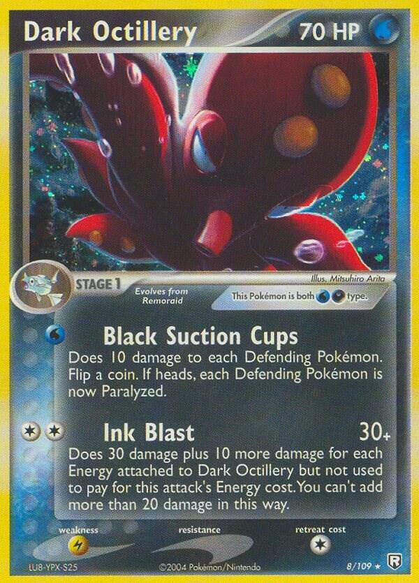 Dark Octillery 8/109 card from Team Rocket Returns