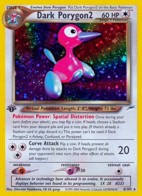 Dark Porygon2 008/105 card from Neo Destiny