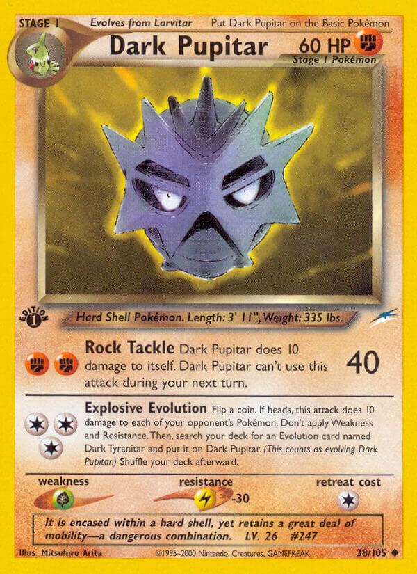 Dark Pupitar 038/105 card from Neo Destiny