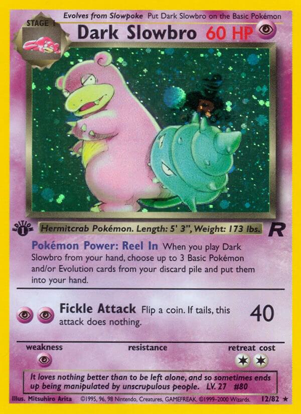 Dark Slowbro (12) 12/82 card from Team Rocket