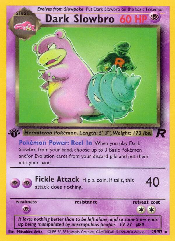 Dark Slowbro (29) 29/82 card from Team Rocket