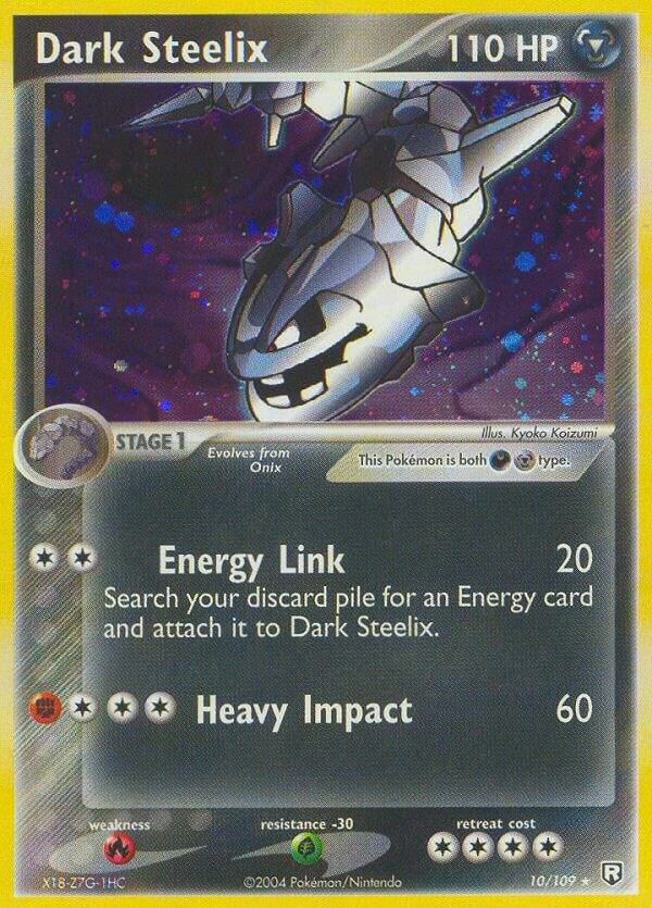 Dark Steelix 10/109 card from Team Rocket Returns