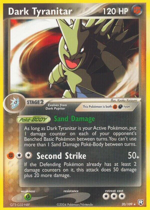 Dark Tyranitar - 020/109 20/109 card from Team Rocket Returns