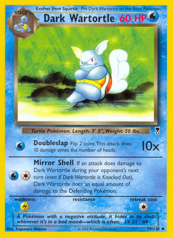 Dark Wartortle 039/105 card from Legendary Collection