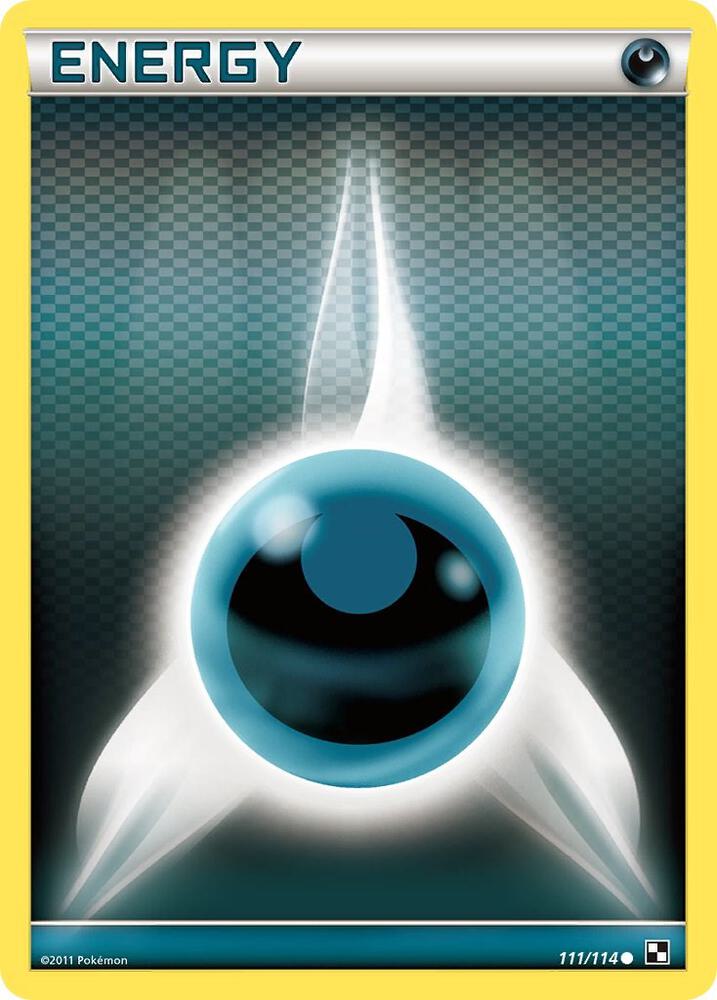 Darkness Energy (Basic) 111/114 card from Black and White